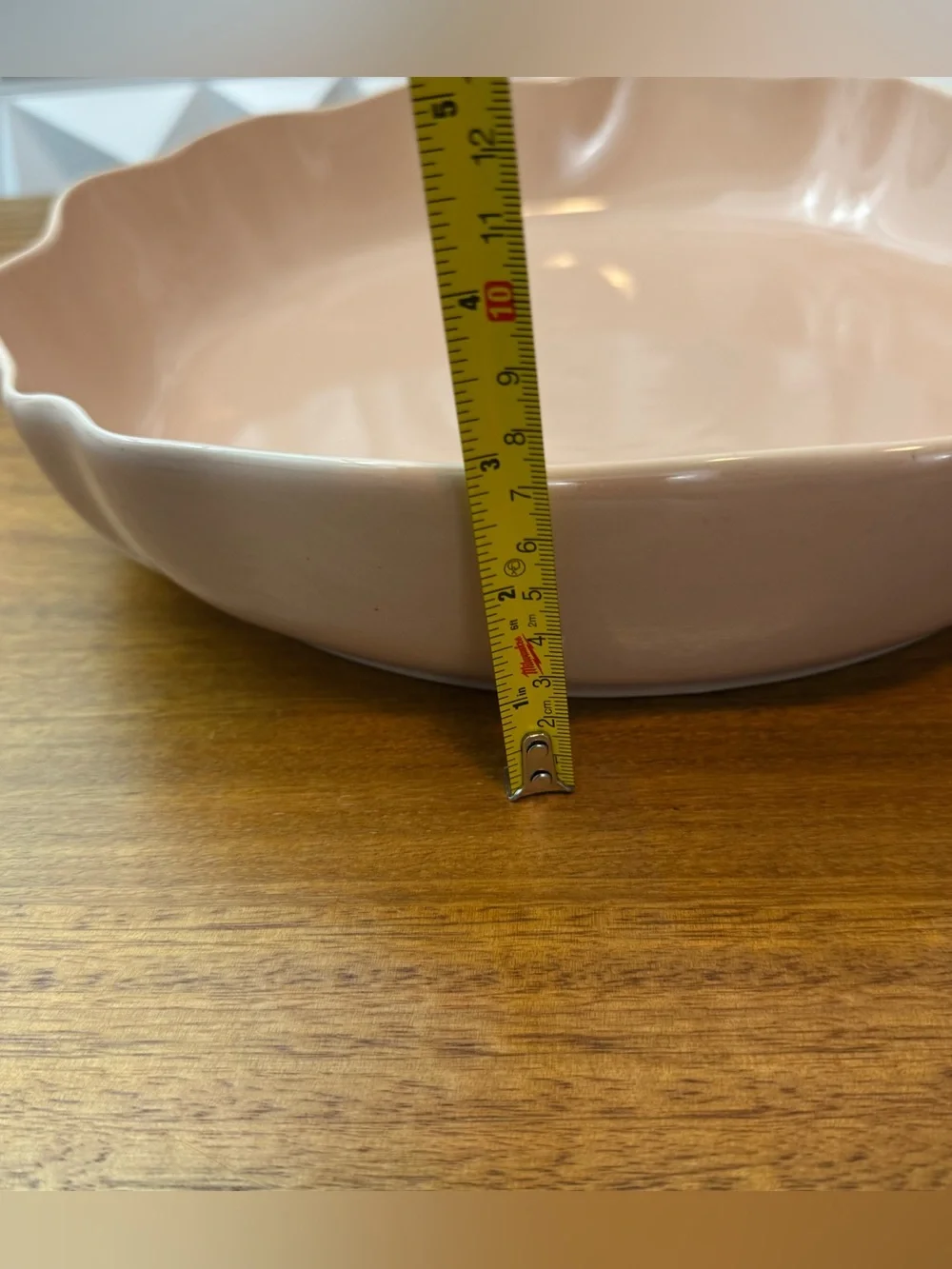 Hearth & Hand with MagnoliaScalloped Stoneware Shallow Serving Bowl 131oz/